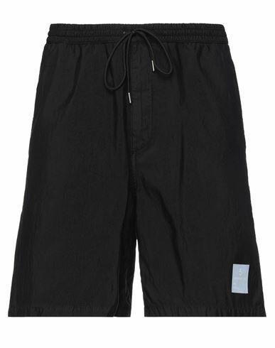 Department 5 Man Shorts & Bermuda Shorts Black Cotton, Polyamide Cover