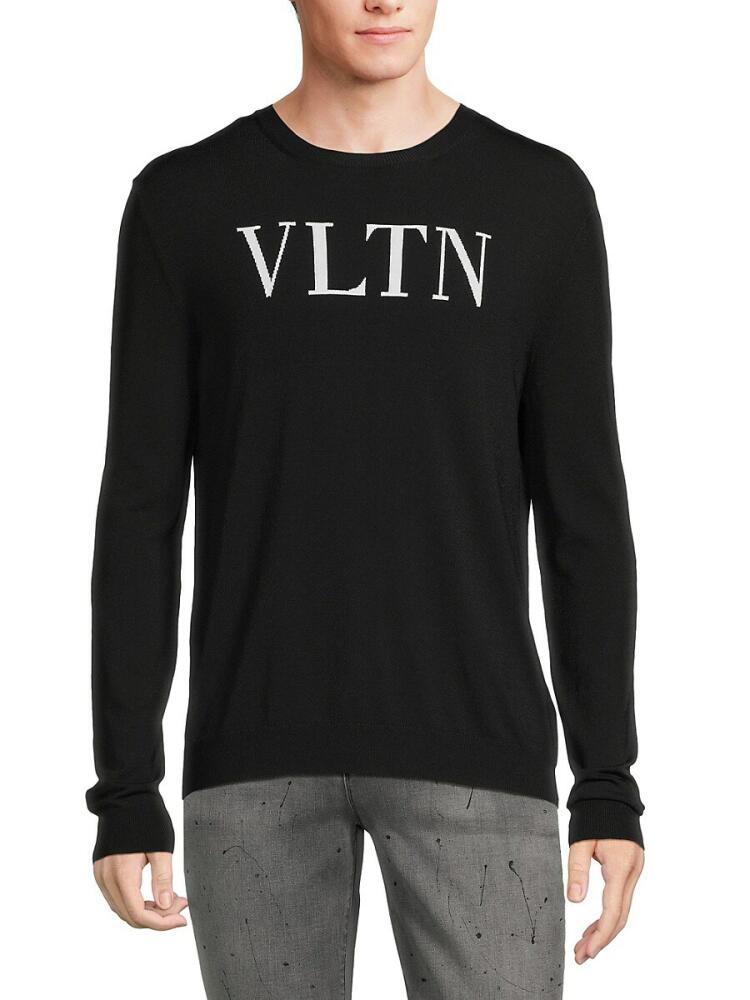 Valentino Men's Logo Graphic Sweater - Black Cover