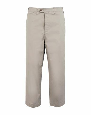 8 By Yoox Cotton Wide-leg Cropped Pants Man Pants Dove grey Cotton, Elastane Cover