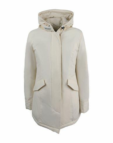 Woolrich Woolrich Parka Jacket Woman Coat White Cotton Cover