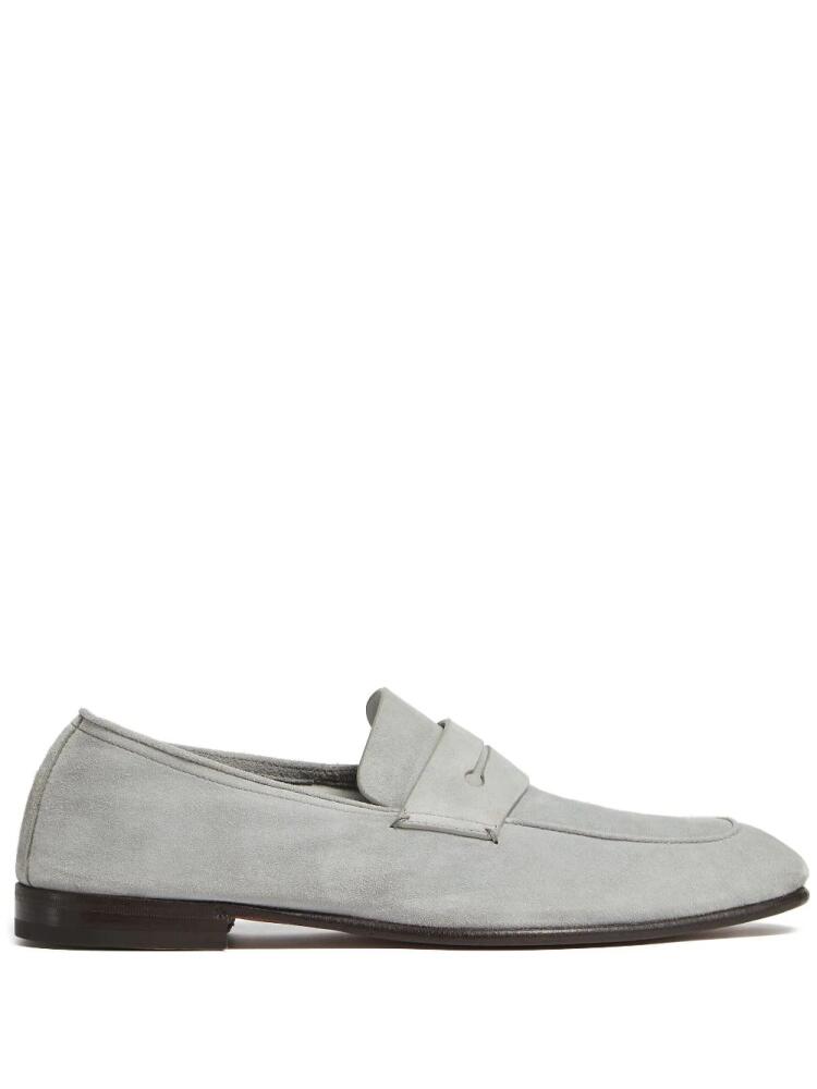 Zegna L'Asola suede loafers - Grey Cover