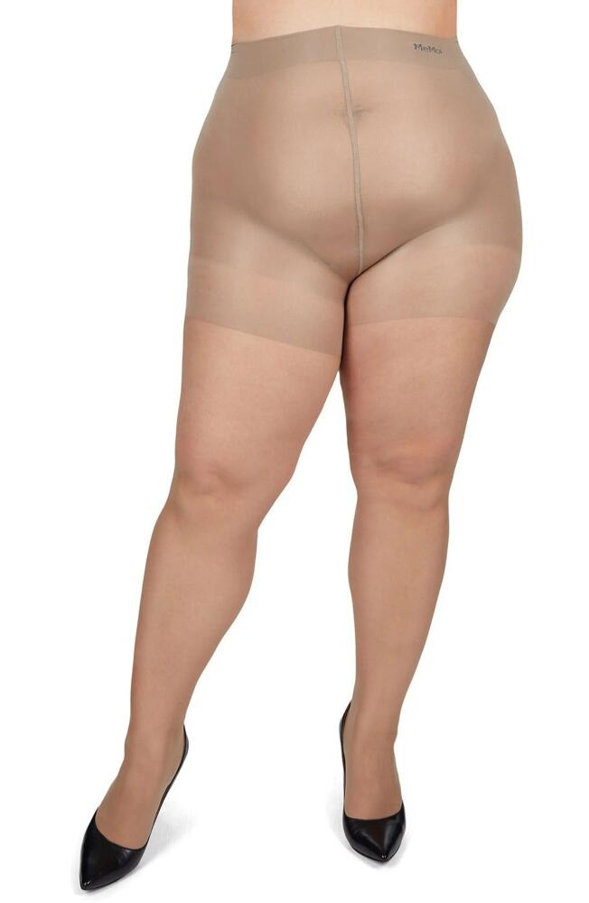 MeMoi Curvy Energizing Sheer Tights in City Beige Cover