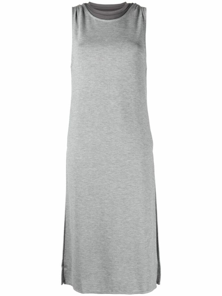 izzue round-neck sleeveless midi-dress - Grey Cover