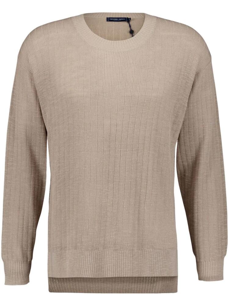 Frescobol Carioca ribbed crew-neck jumper - Neutrals Cover