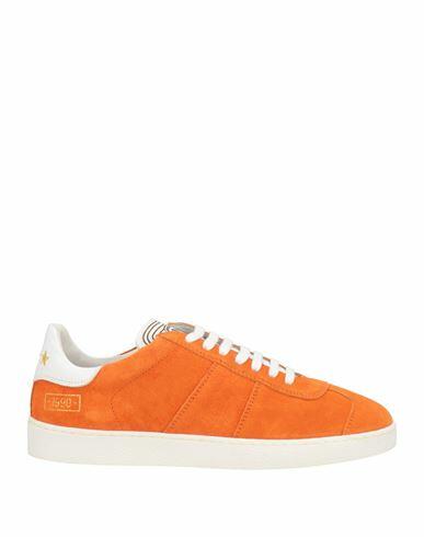 Pantofola D'oro Man Sneakers Orange Soft Leather Cover