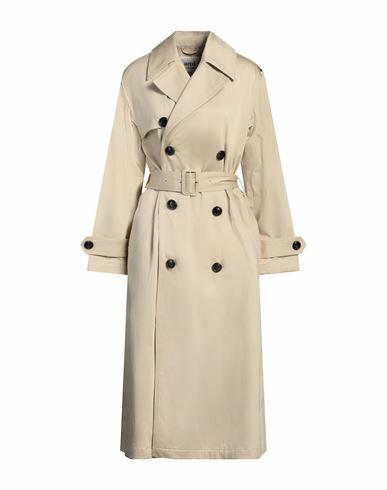 Ami Alexandre Mattiussi Woman Overcoat & Trench Coat Beige Cotton Cover