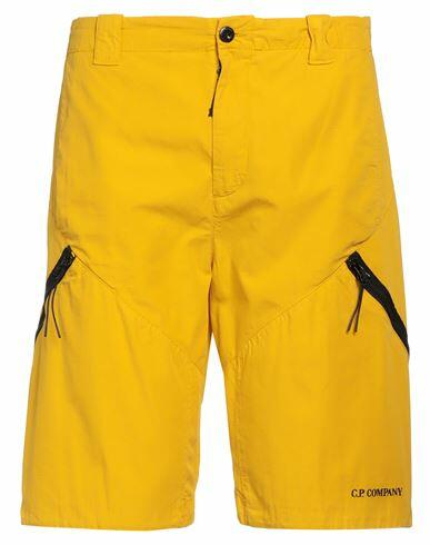 C. p. Company Man Shorts & Bermuda Shorts Ocher Cotton Cover