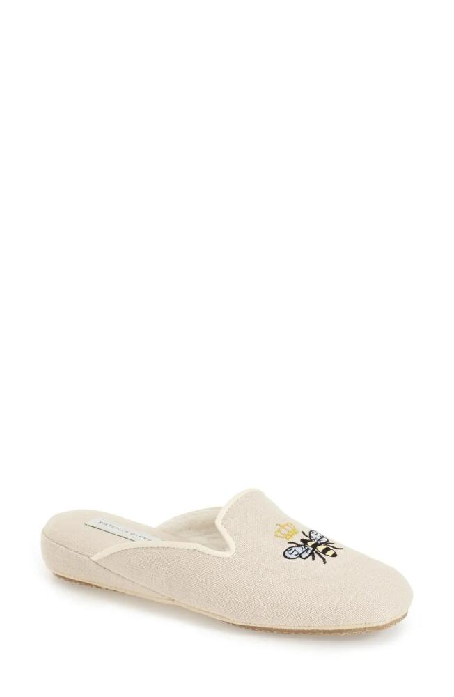 patricia green 'Queen Bee' Embroidered Slipper in Natural Cover