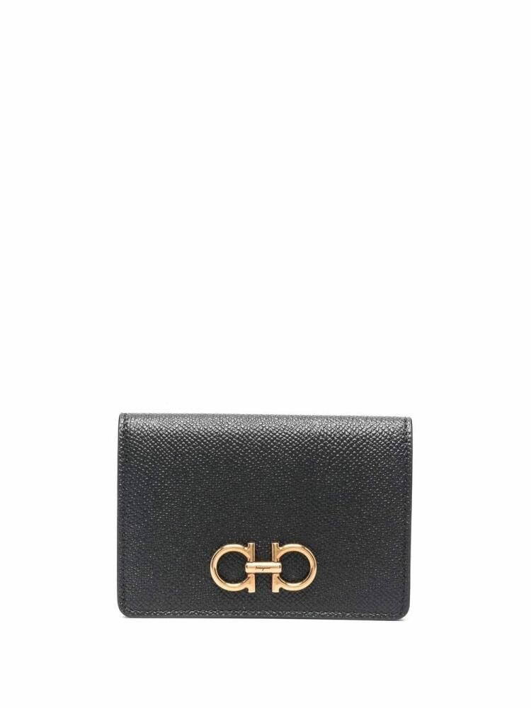 Ferragamo logo-plaque wallet - Black Cover