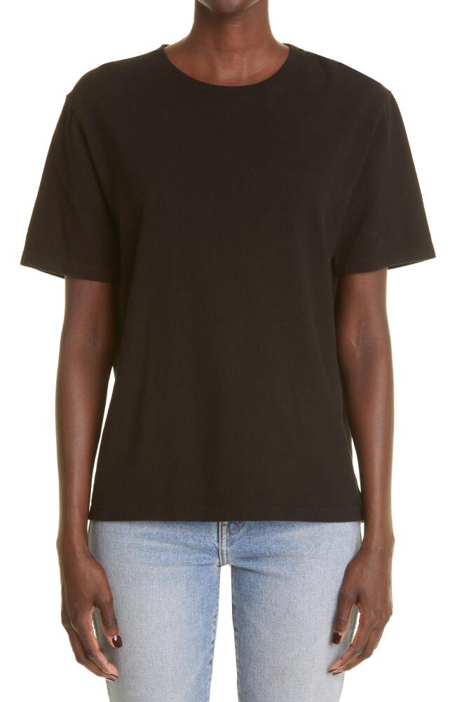 Khaite Mae Cotton T-Shirt in Black Cover