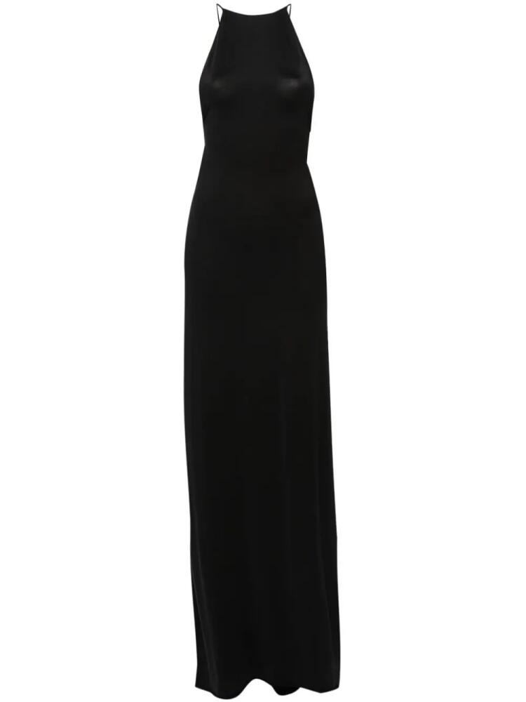 Coperni triangle-plaque long dress - Black Cover