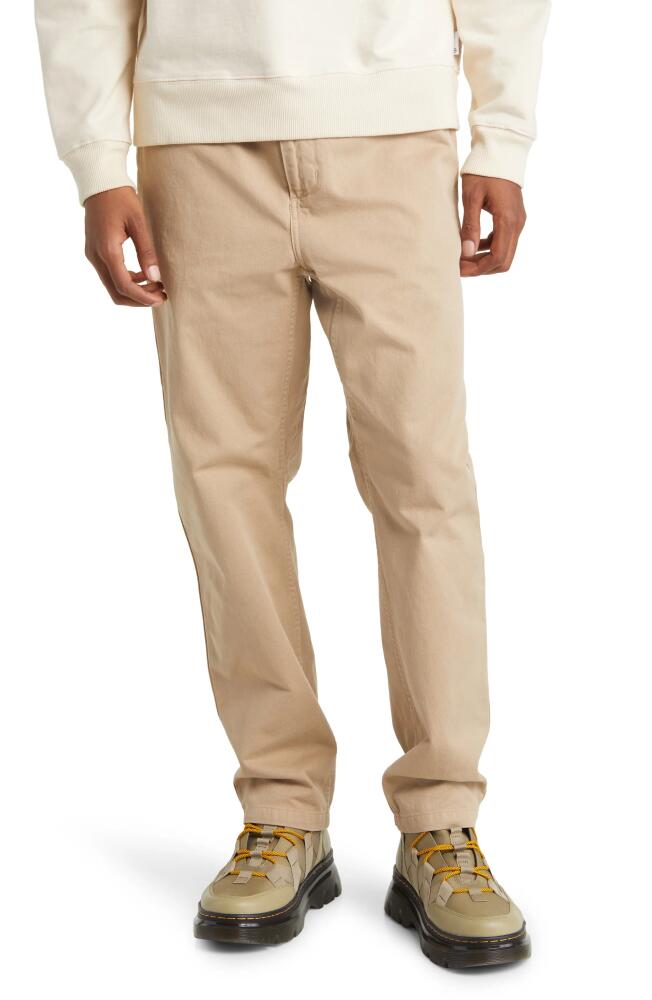 Carhartt Work In Progress Flint Straight Leg Twill Pants in Wall Garment Dyed Cover