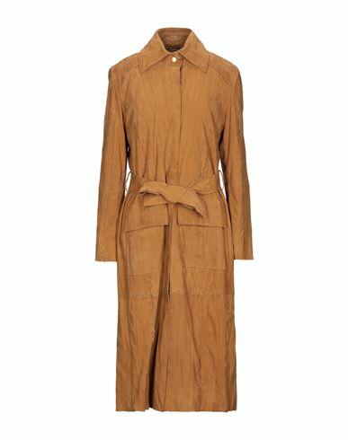 Alberta Ferretti Woman Overcoat & Trench Coat Camel Goat skin Cover