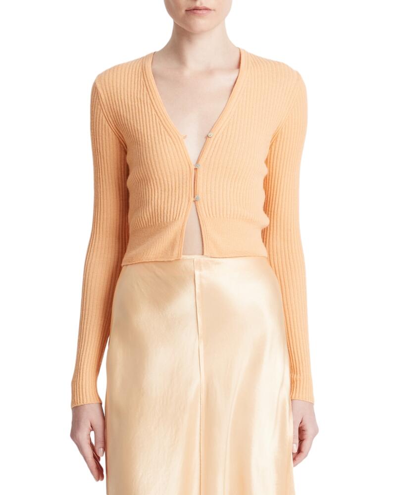 Vince Cashmere & Silk Cropped Cardigan Cover