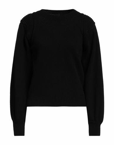 Blumarine Woman Sweater Black Wool, Cashmere Cover