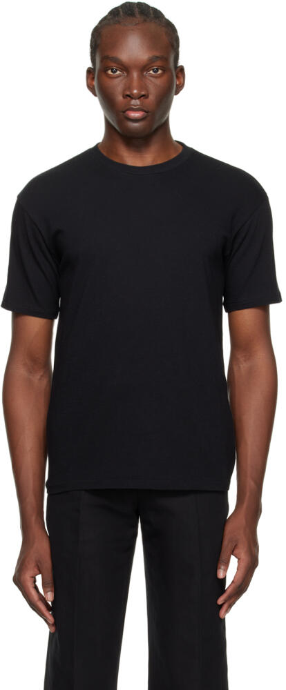 AURALEE Black Seamless T-Shirt Cover