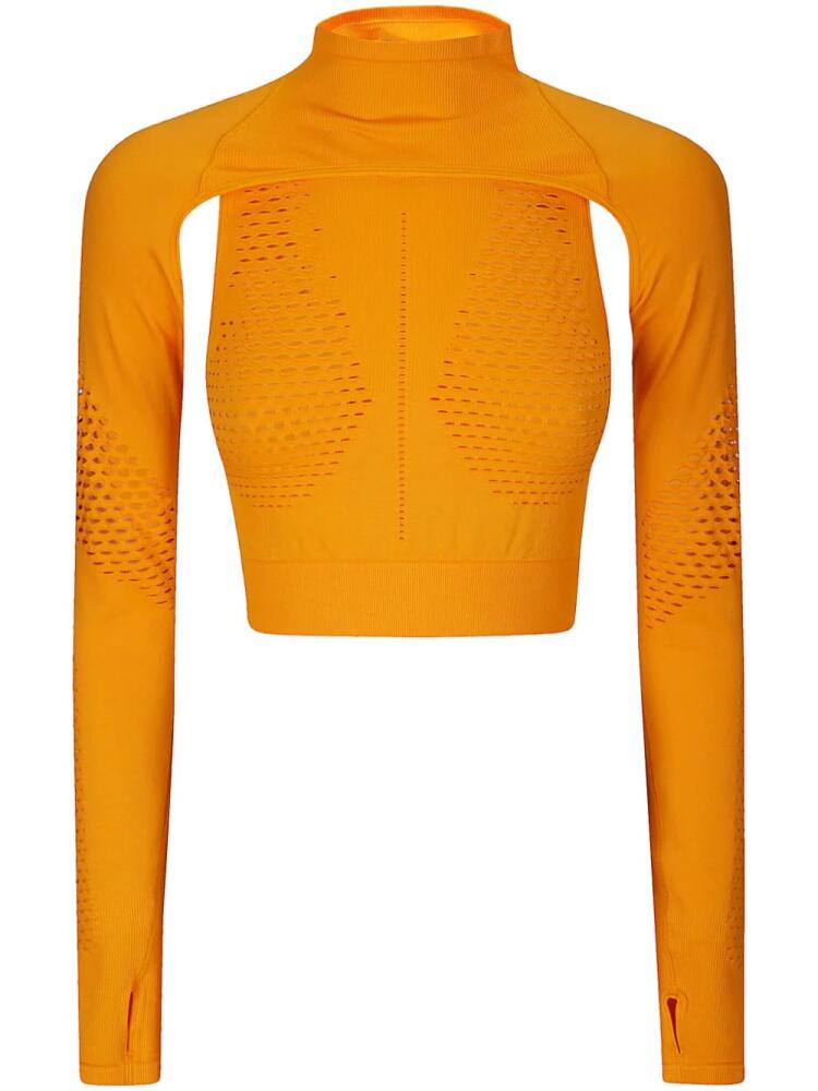 adidas by Stella McCartney cropped performance tank top - Orange Cover