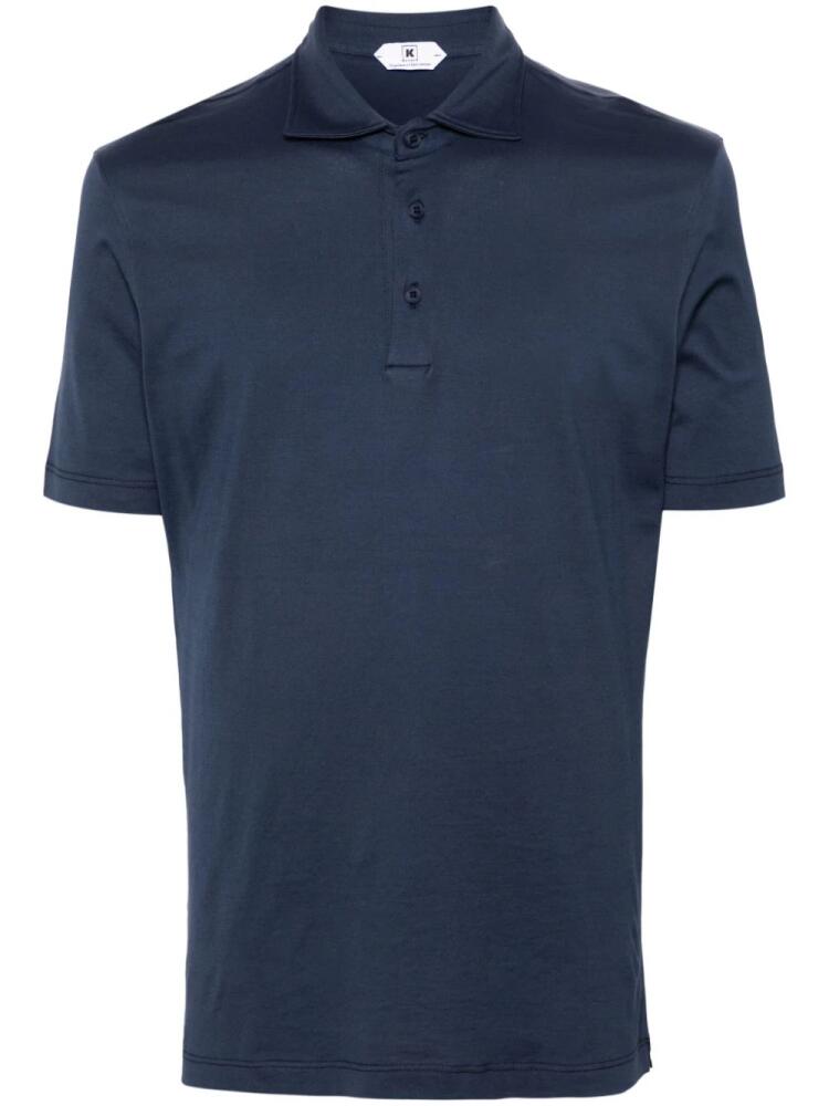 Kired jersey cotton polo shirt - Blue Cover