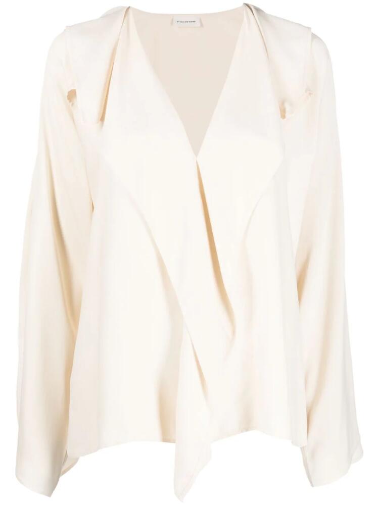 By Malene Birger layered-details flared blouse - Neutrals Cover