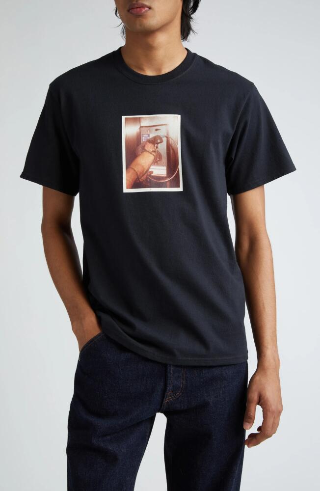 Noah x Antonio Lopez Phone Photo Cotton Graphic T-Shirt in Black Cover