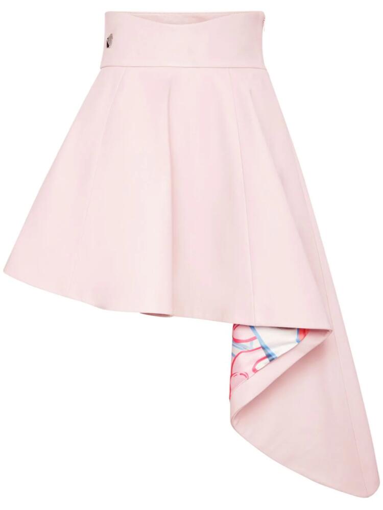 Philipp Plein asymmetric leather skirt - Pink Cover