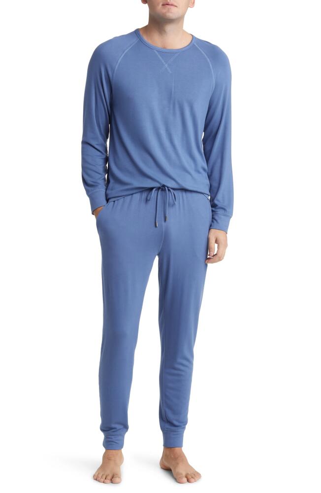 Daniel Buchler Stretch Viscose Pajama Joggers in Blue Cover