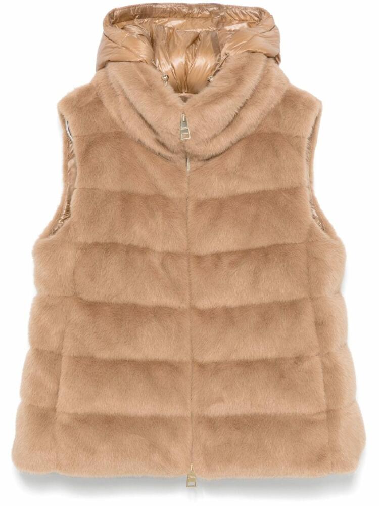 Herno faux-fur gilet - Brown Cover