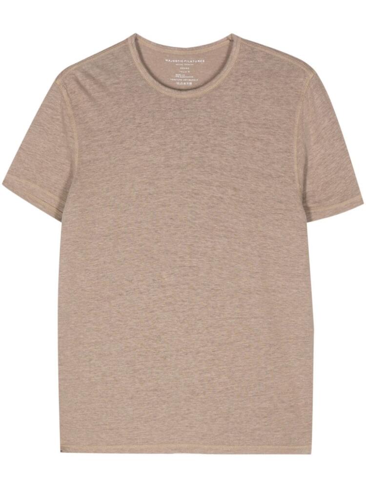 Majestic Filatures fine-ribbed T-shirt - Neutrals Cover