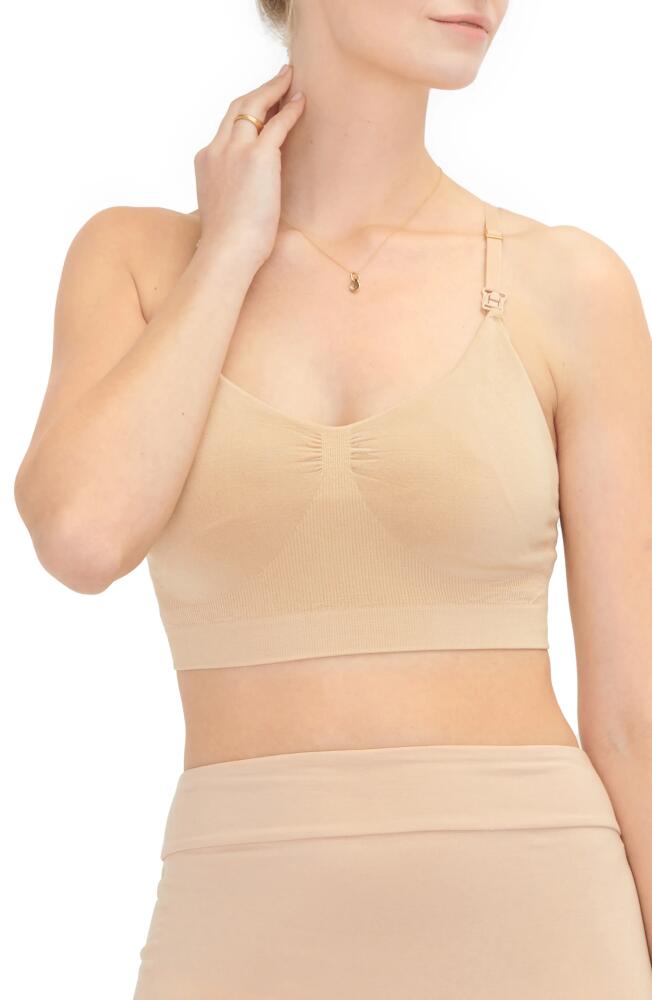 HATCH The Essential Maternity Wireless Pumping and Nursing Bra in Sand Cover