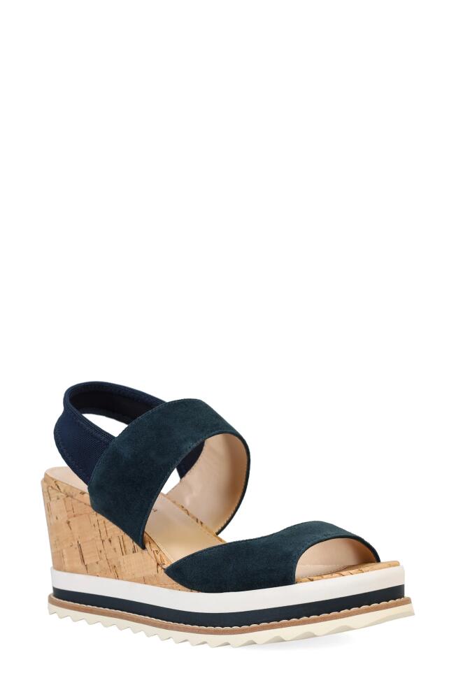 Pelle Moda Winta Platform Wedge Sandal in Midnight Cover