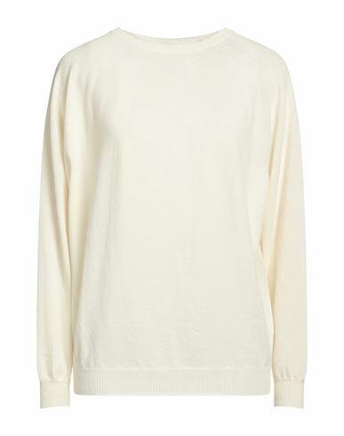 Gentryportofino Woman Sweater Cream Virgin Wool, Cashmere Cover