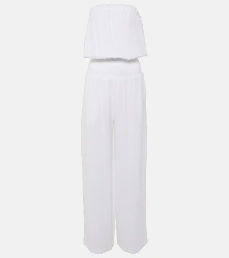 Melissa Odabash Naomi strapless cotton jumpsuit Cover