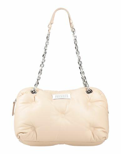 Maison Margiela Woman Shoulder bag Beige Ovine leather, Bovine leather, Brass, Zinc, Aluminum Cover