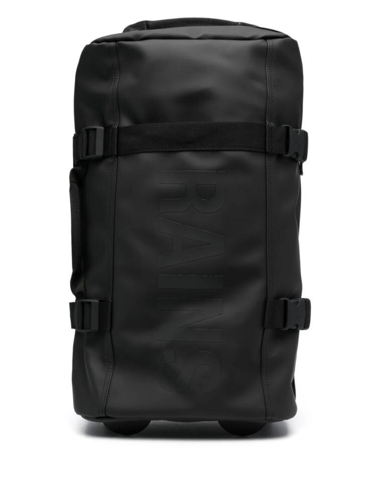 Rains logo-print zipped luggage - Black Cover