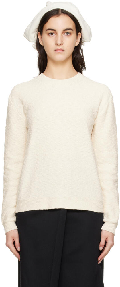 Maison Margiela Off-White Crewneck Sweater Cover