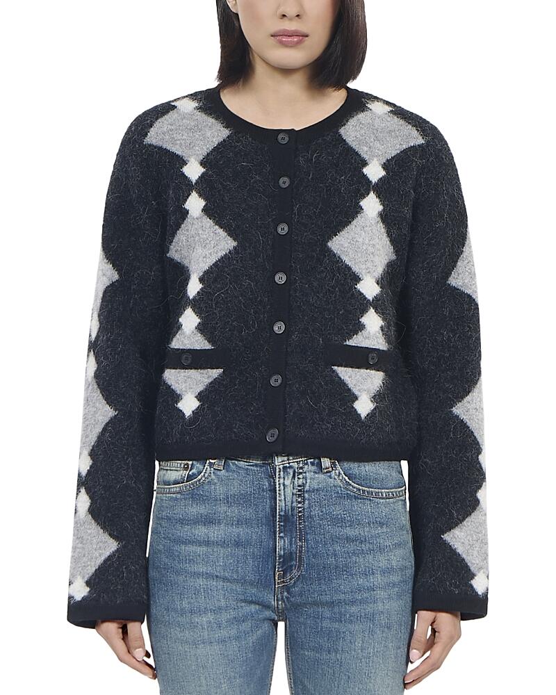 The Kooples Diamond Print Cardigan Cover