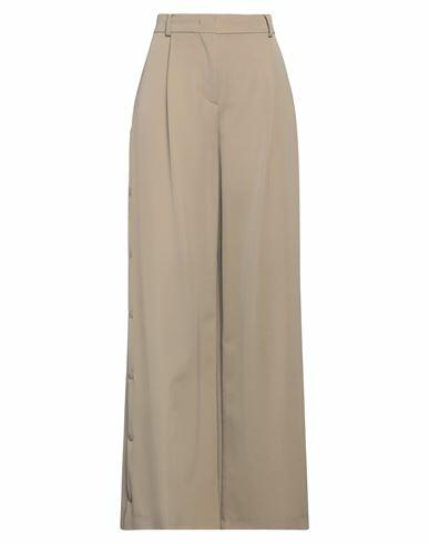 Max Mara Woman Pants Khaki Virgin Wool, Mohair wool Cover