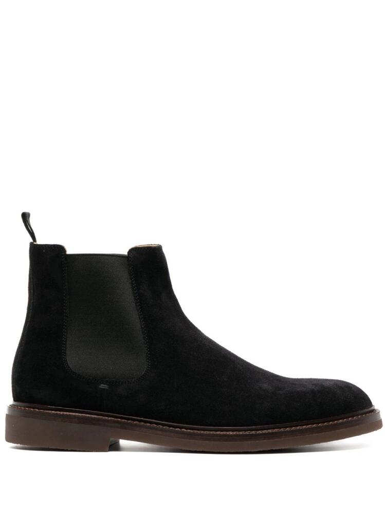 Brunello Cucinelli elasticated-panel chelsea leather boots - Black Cover