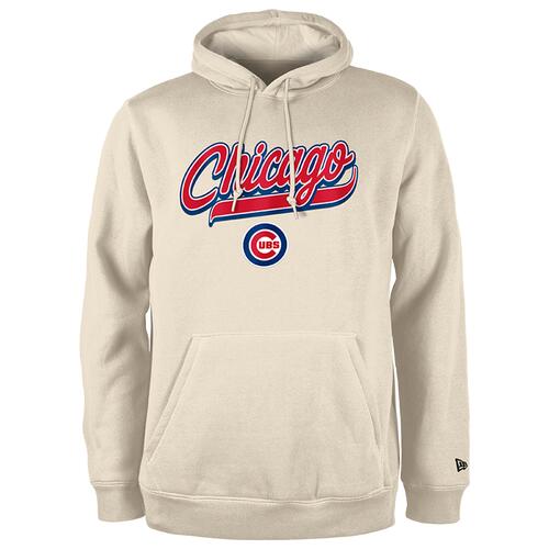 New Era Cubs Hooded Pullover - Mens Tan/Tan Cover