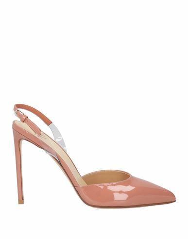 Francesco Russo Woman Pumps Blush Leather, PVC - Polyvinyl chloride Cover