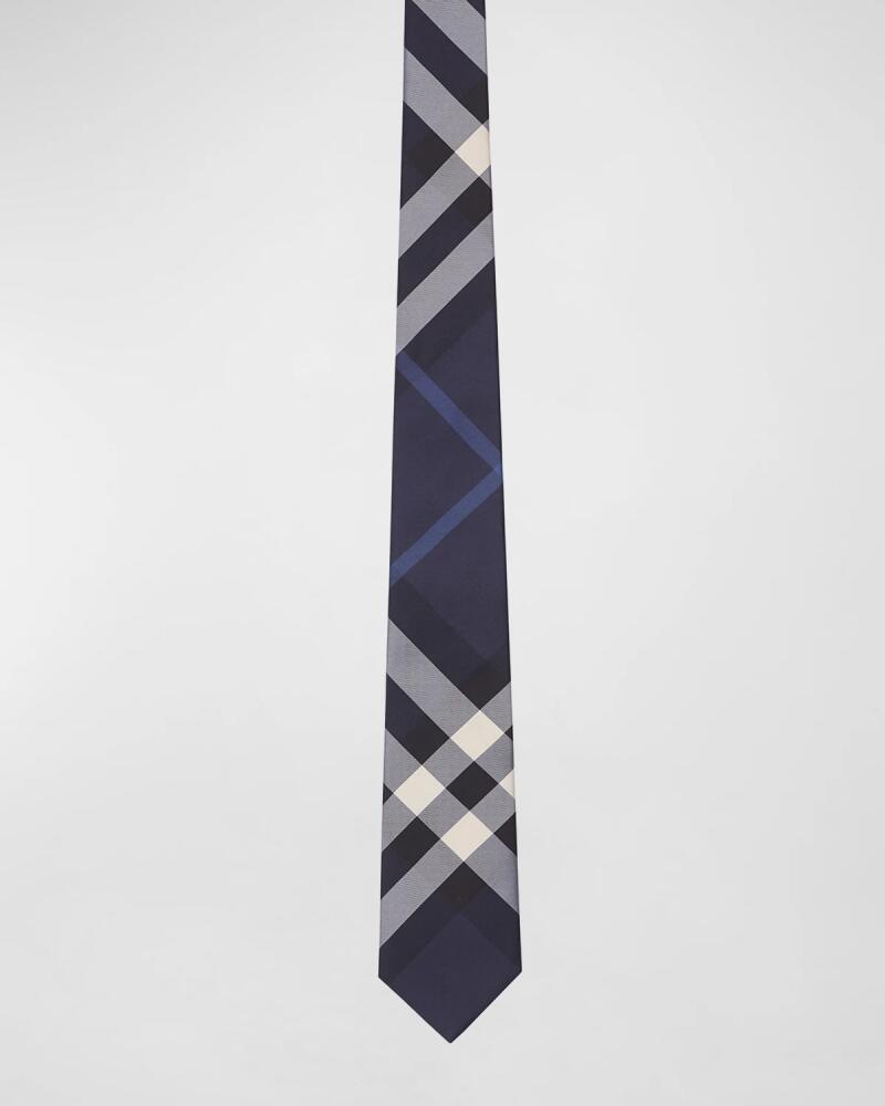 Burberry Men's Exploded Check Silk Tie Cover