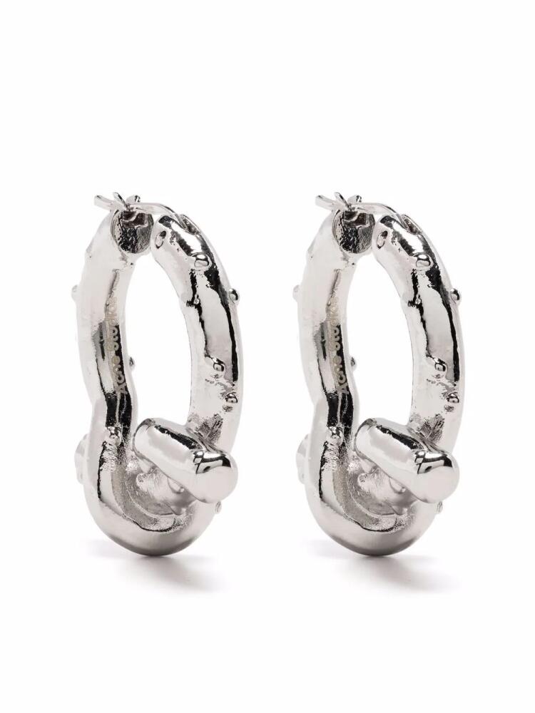 Acne Studios knot-design earrings - Silver Cover