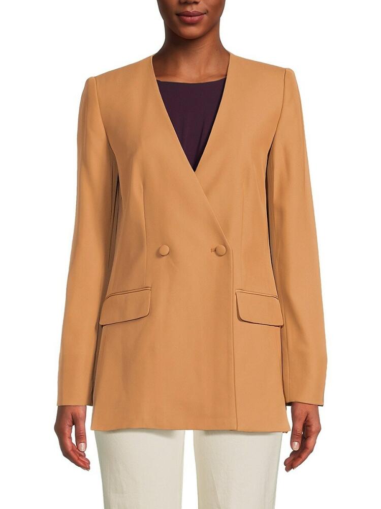 Calvin Klein Women's Collarless Blazer - Luggage Cover