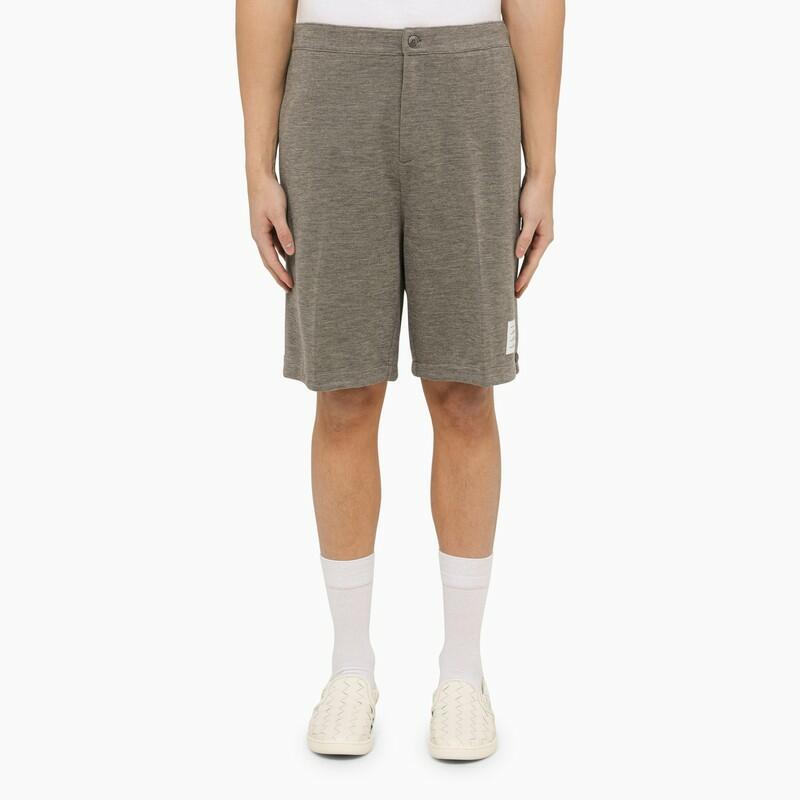 Thom Browne Grey bermuda shorts in virgin wool Cover