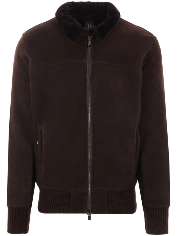 Giorgio Brato shearling jacket - Brown Cover