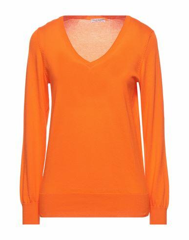 Gran Sasso Woman Sweater Orange Cotton Cover