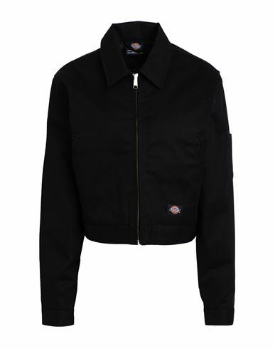 Dickies Lined Eisnhowr Crop W Rec Woman Jacket Black Polyester, Cotton Cover