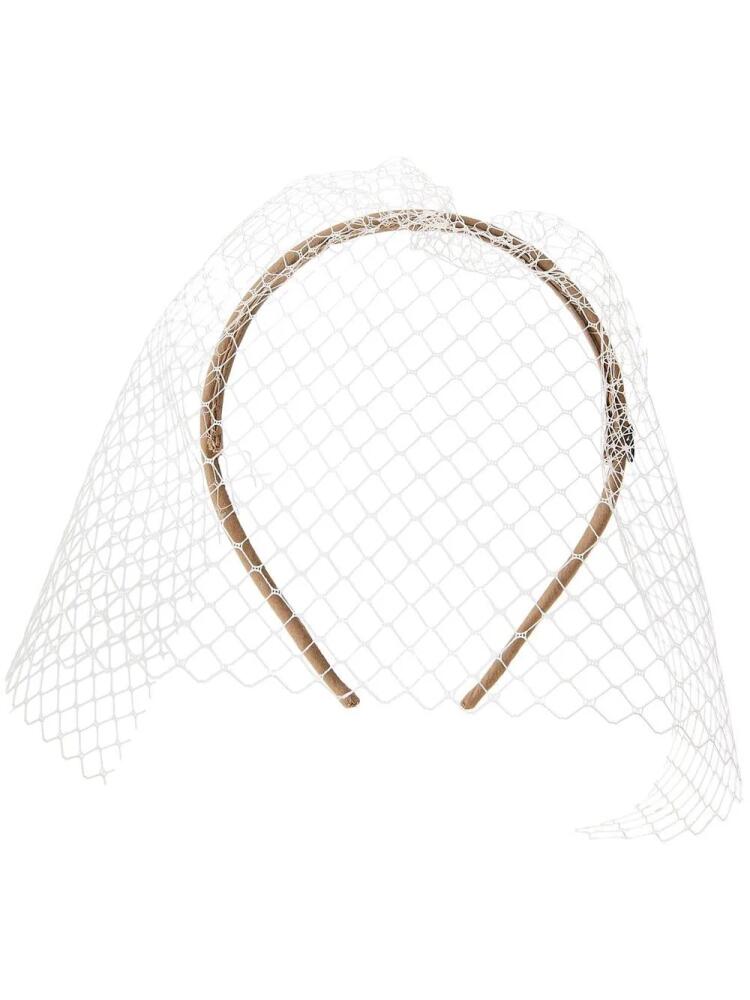 Maison Michel veil-trim headband - Neutrals Cover