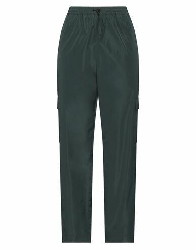 Niū Woman Pants Dark green Polyester Cover