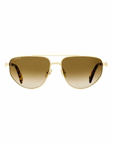 Lanvin Lanvin Modified Avaitor Lnv105s Sunglasses Sunglasses Brown Metal, Acetate Cover